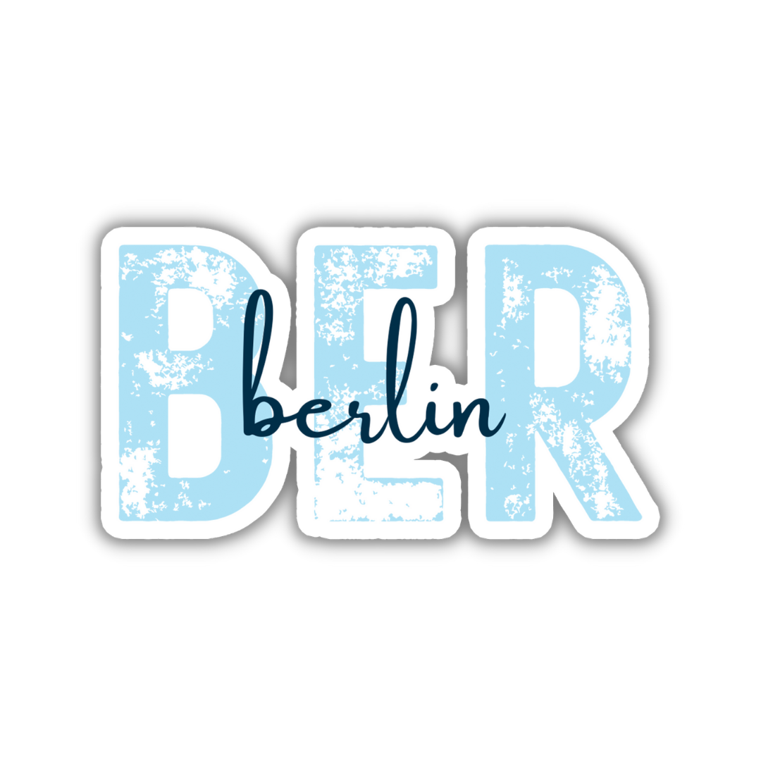 BER Berlin Airport Code Sticker