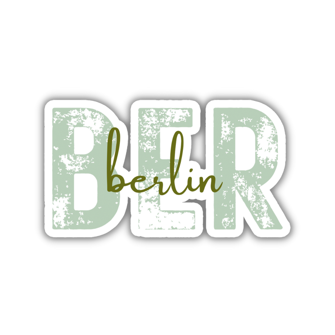 BER Berlin Airport Code Sticker