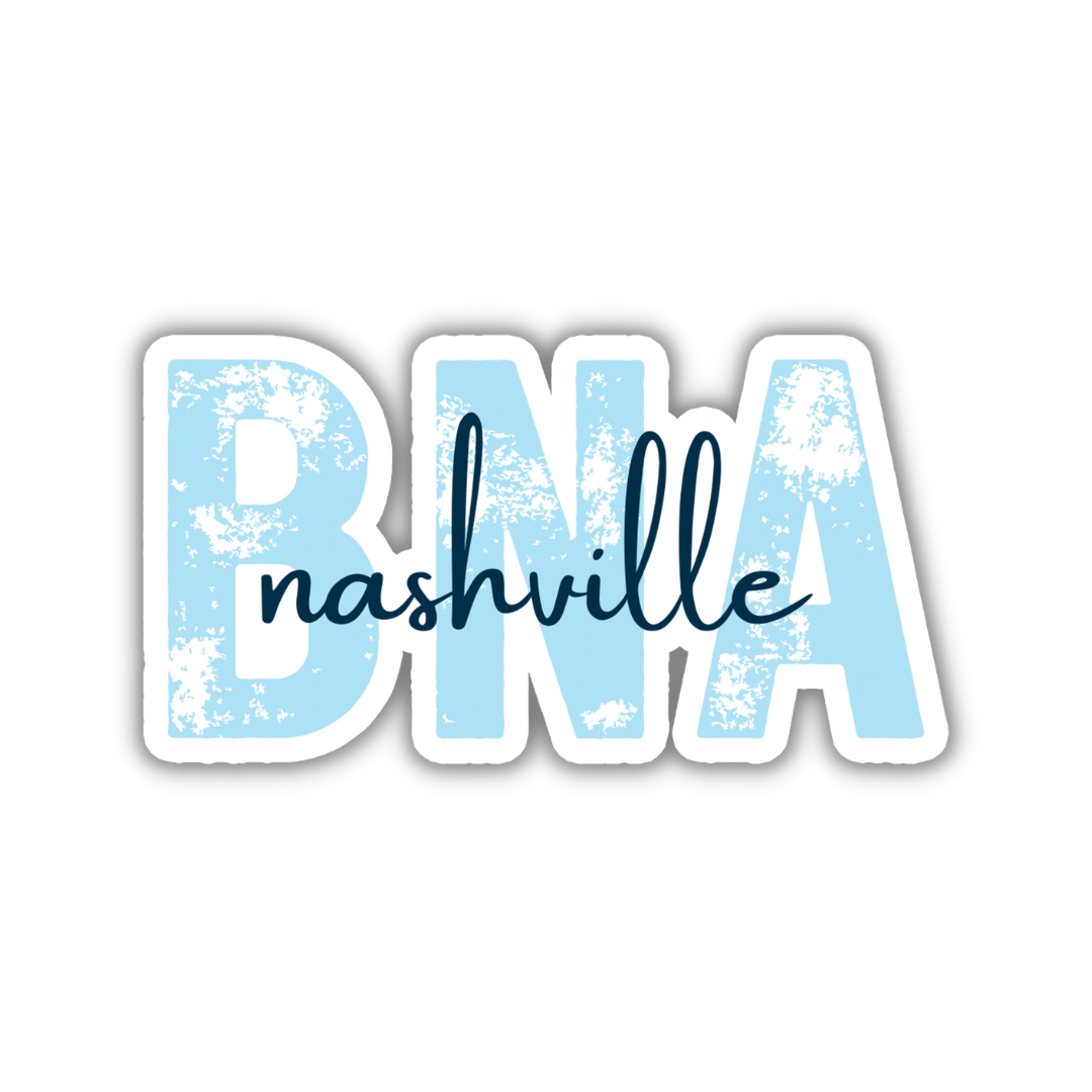 BNA Nashville Airport Code Sticker