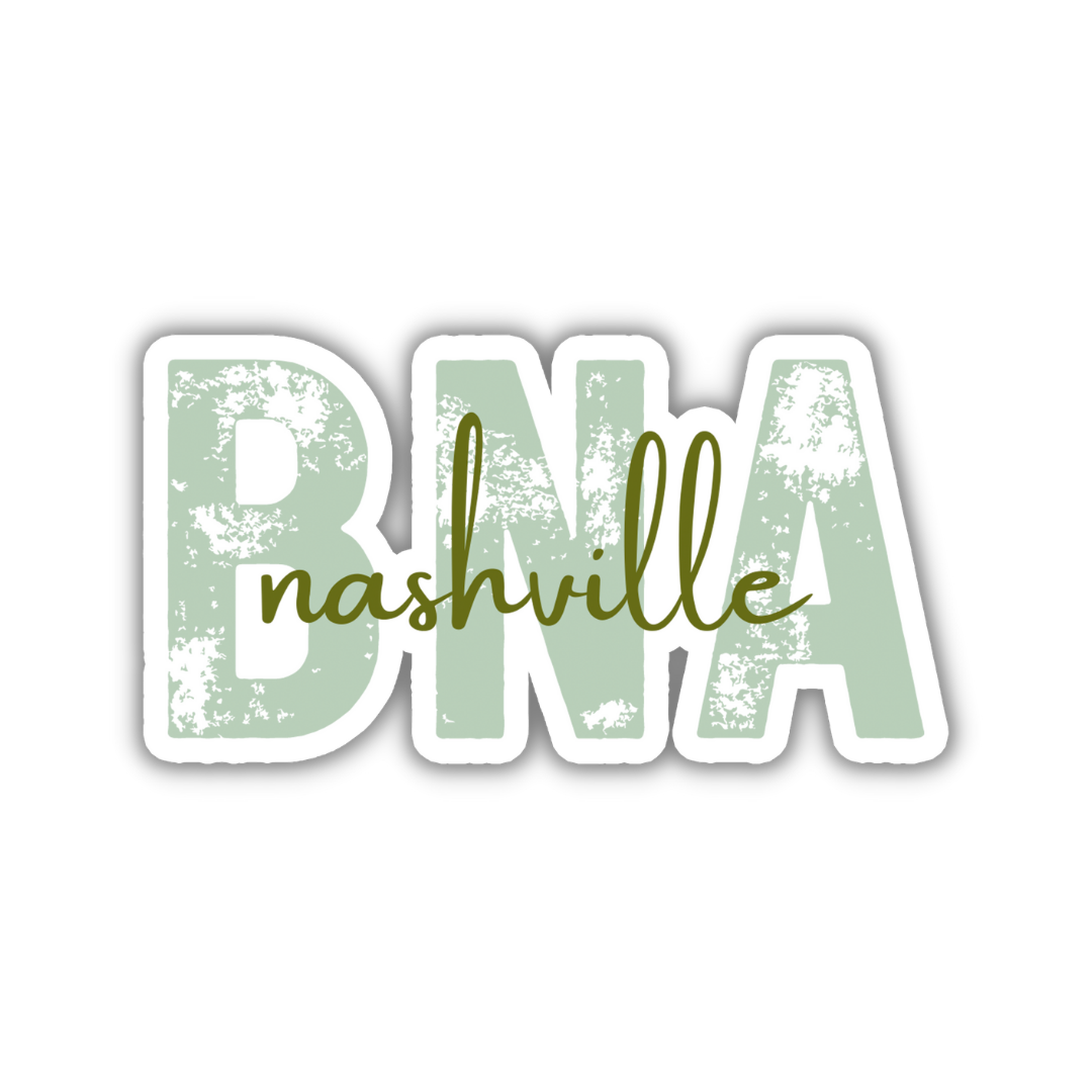 BNA Nashville Airport Code Sticker