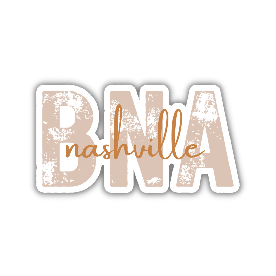 BNA Nashville Airport Code Sticker