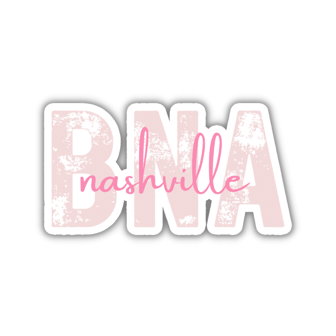 BNA Nashville Airport Code Sticker