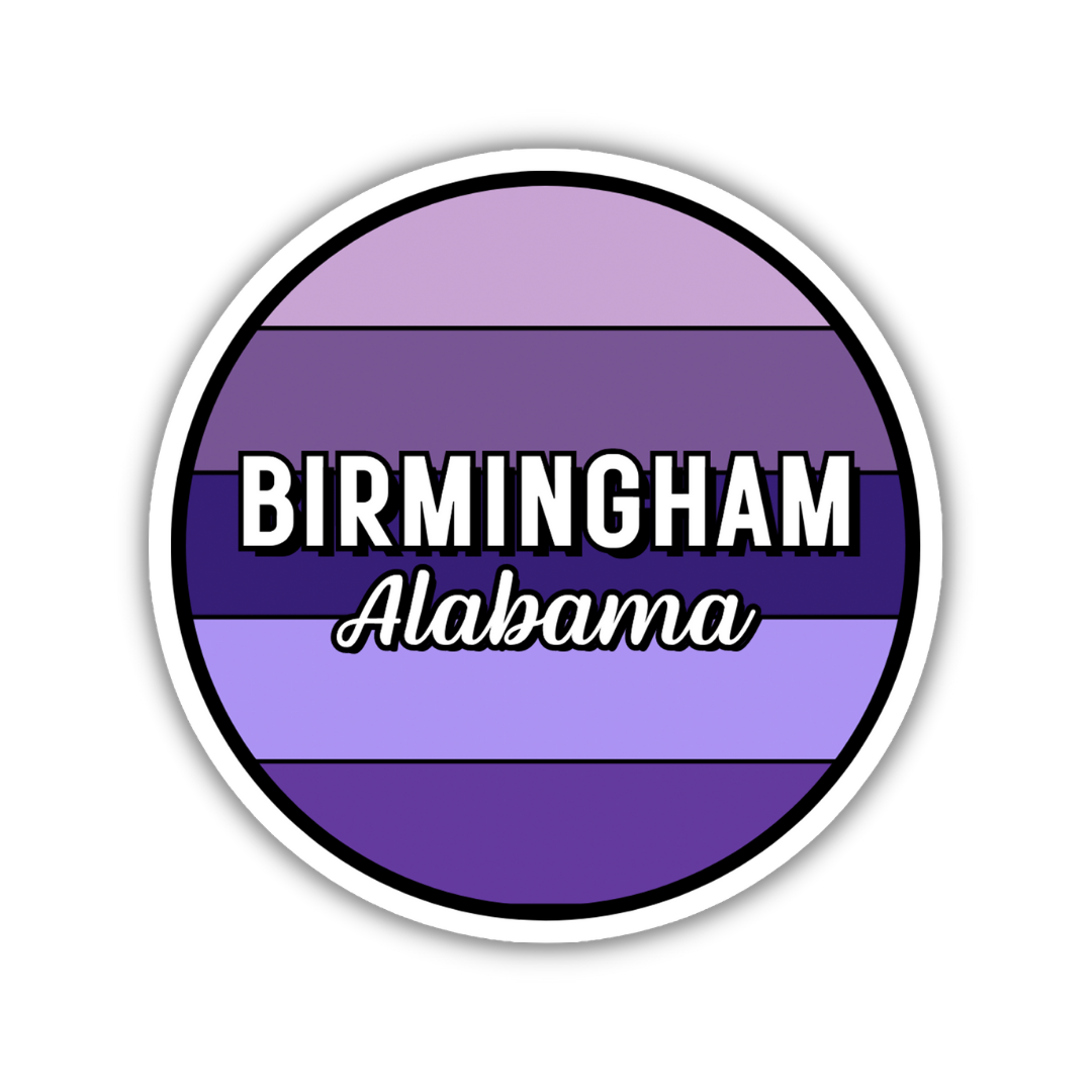 Birmingham, Alabama Circle Sticker