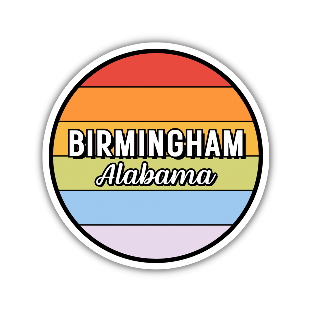 Birmingham, Alabama Circle Sticker