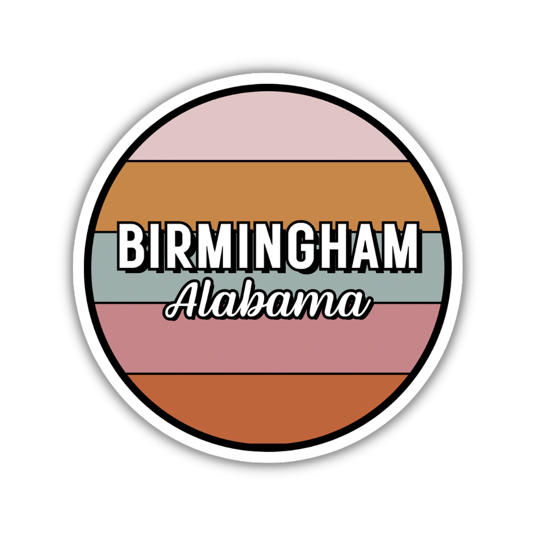 Birmingham, Alabama Circle Sticker