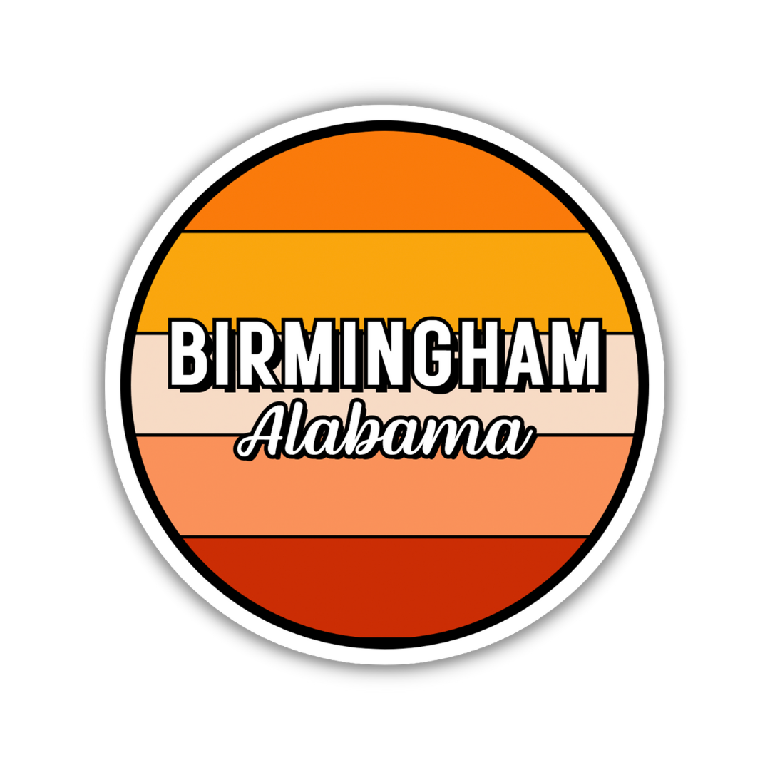 Birmingham, Alabama Circle Sticker