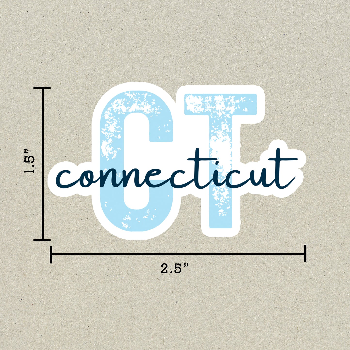 Connecticut State Code Sticker