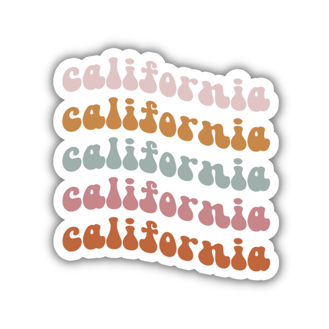 California Retro Sticker