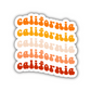 California Retro Sticker