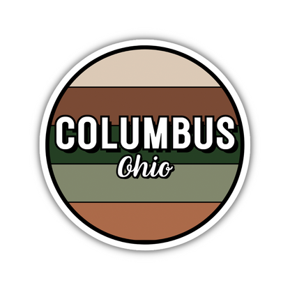 Columbus, Ohio Circle Sticker