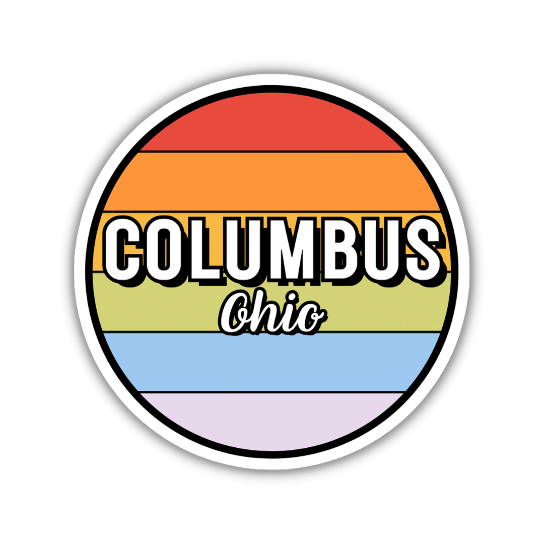 Columbus, Ohio Circle Sticker