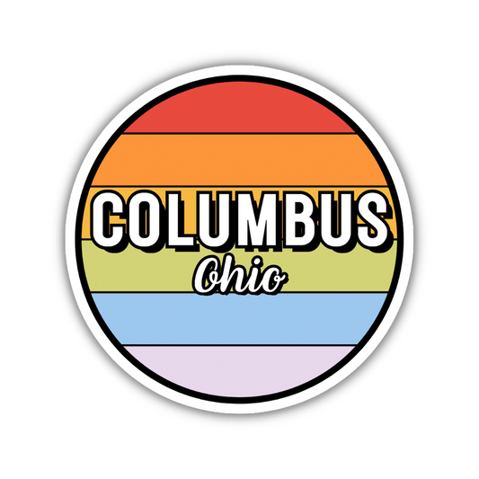 Columbus, Ohio Circle Sticker