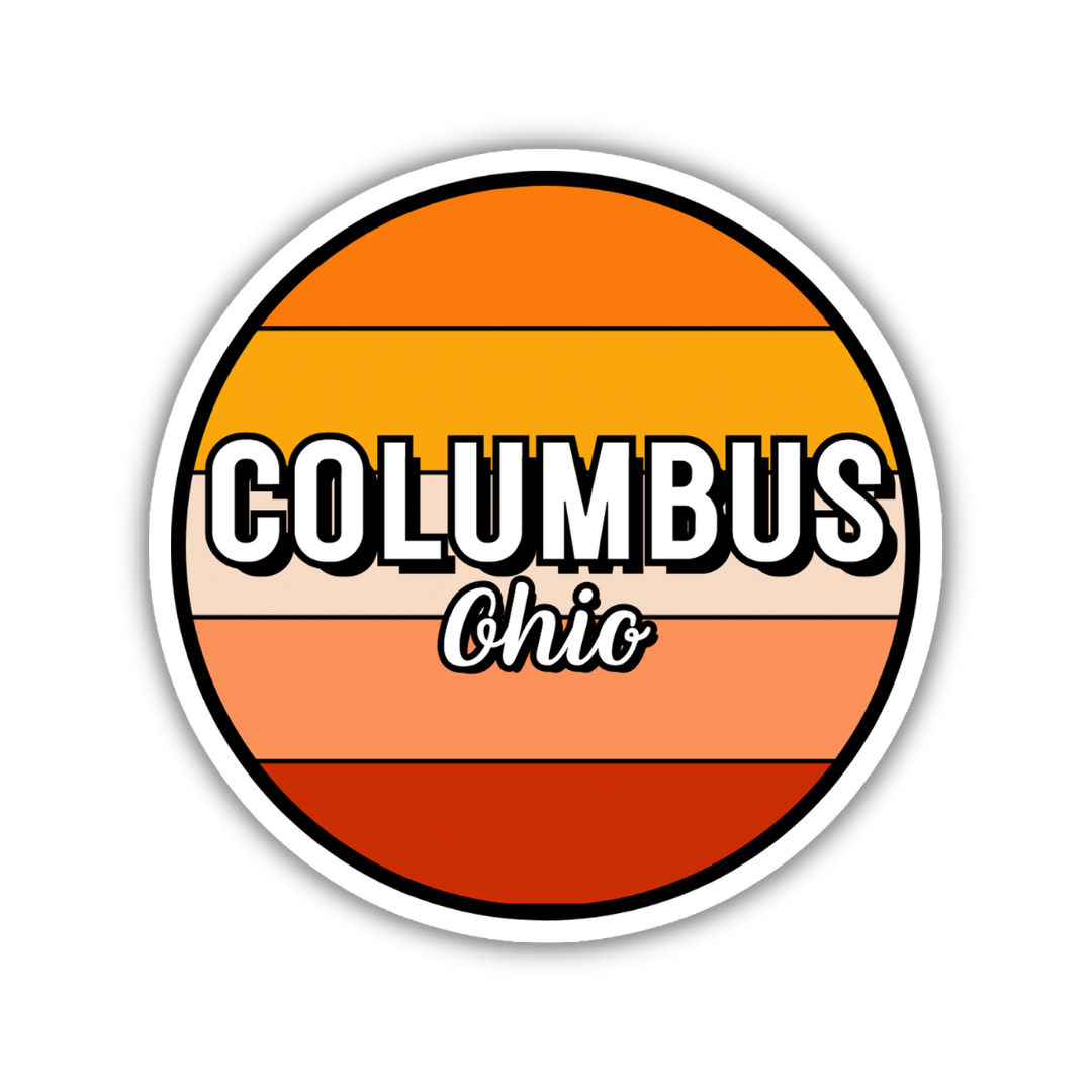 Columbus, Ohio Circle Sticker