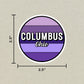 Columbus, Ohio Circle Sticker