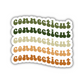 Connecticut Retro Sticker