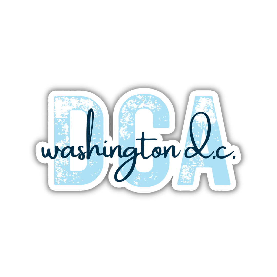 DCA Washington D.C. Airport Code Sticker