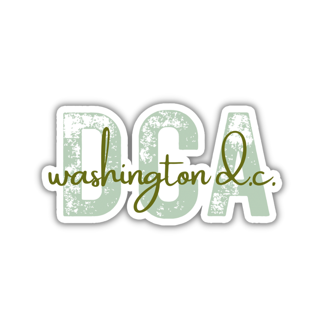 DCA Washington D.C. Airport Code Sticker