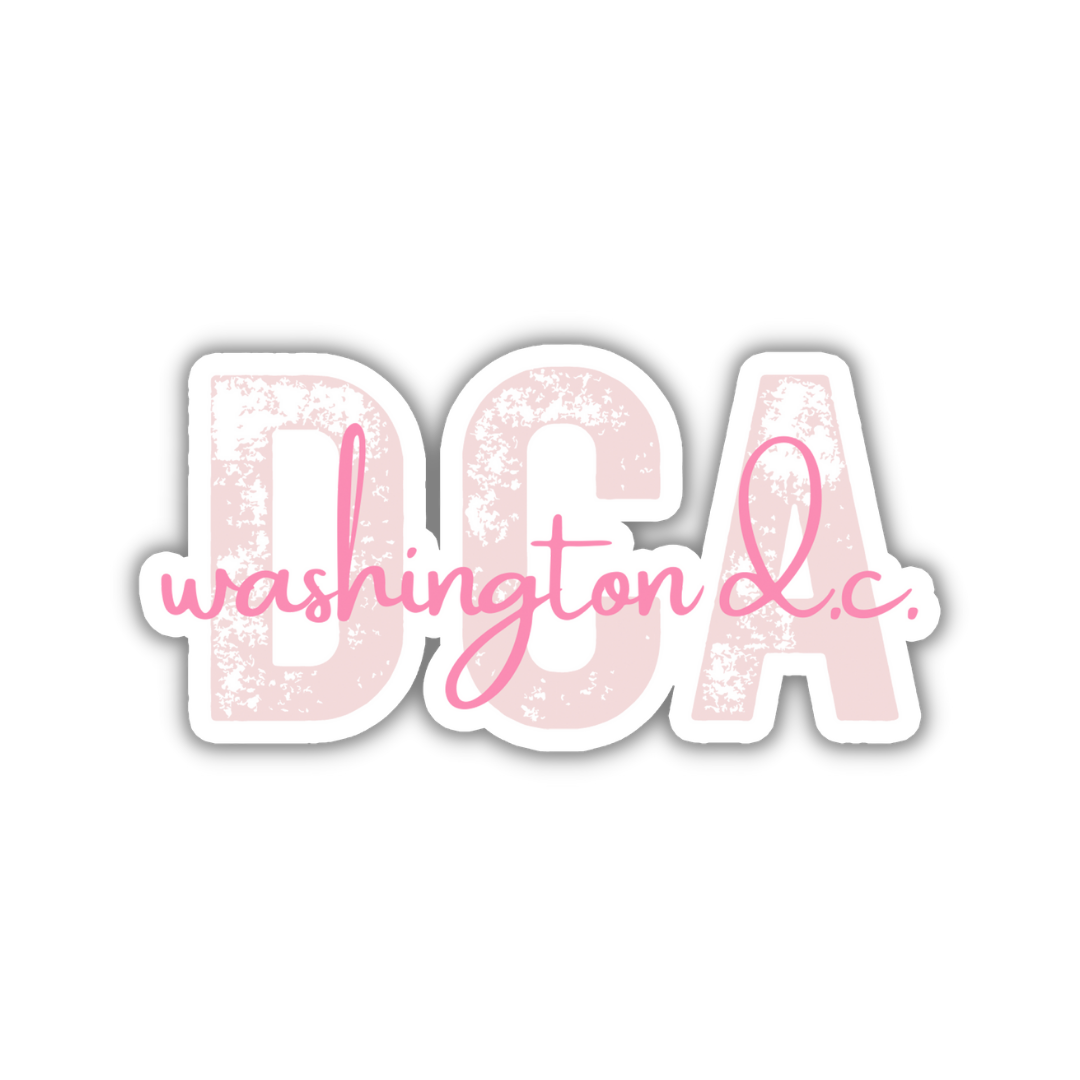 DCA Washington D.C. Airport Code Sticker