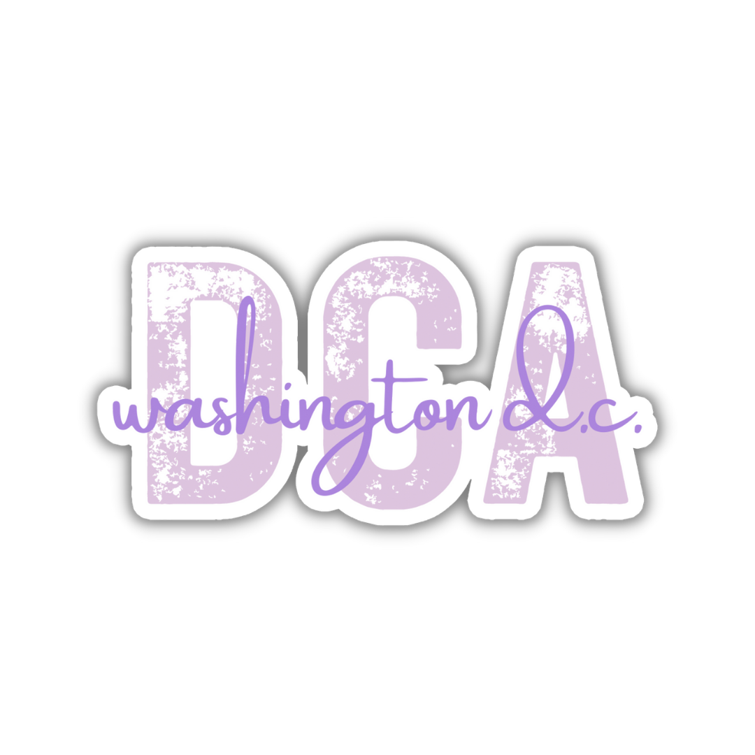 DCA Washington D.C. Airport Code Sticker