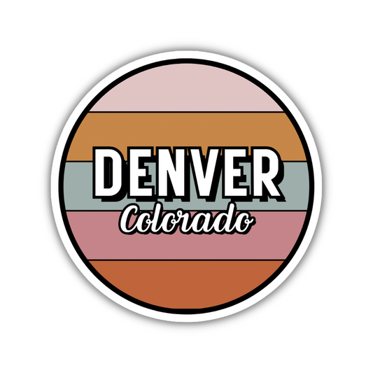 Denver, Colorado Circle Sticker