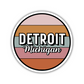 Detroit, Michigan Circle Sticker