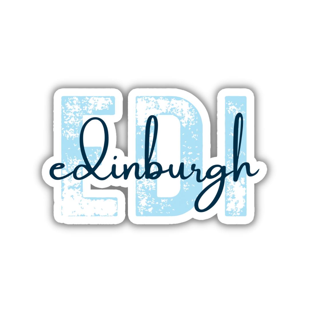 EDI Edinburgh Airport Code Sticker