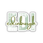 EDI Edinburgh Airport Code Sticker