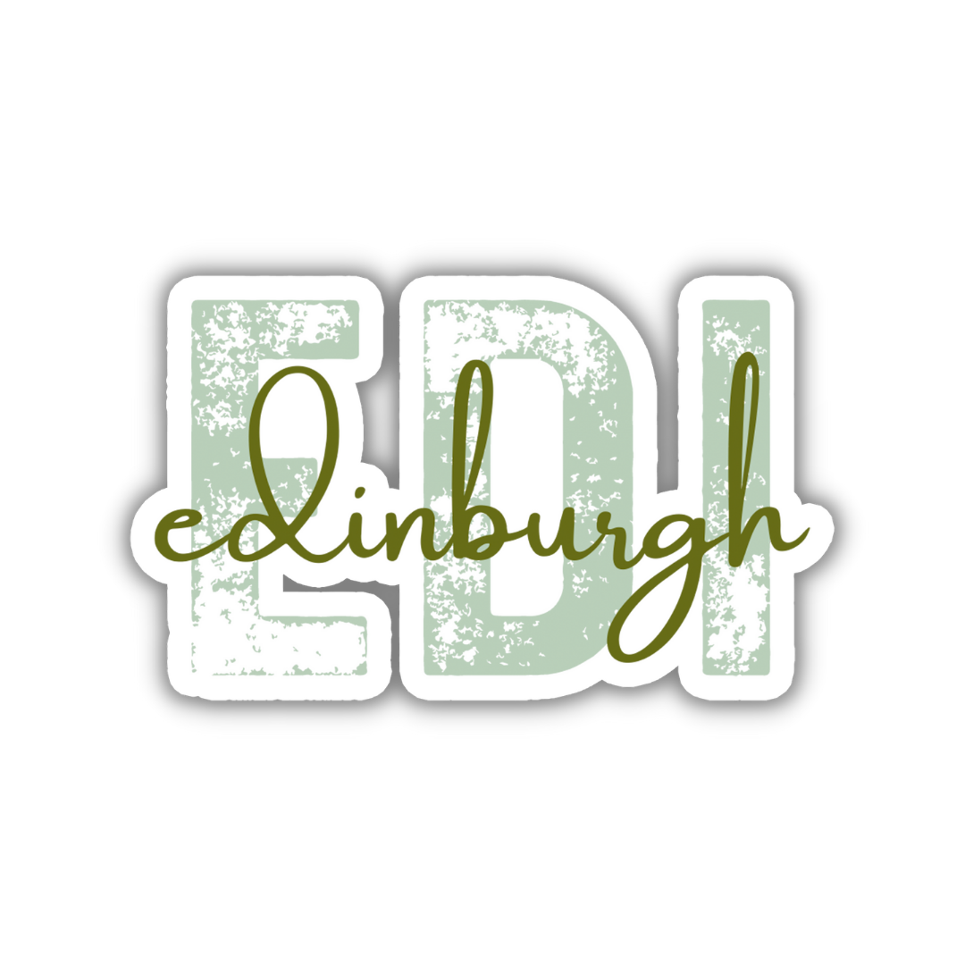 EDI Edinburgh Airport Code Sticker