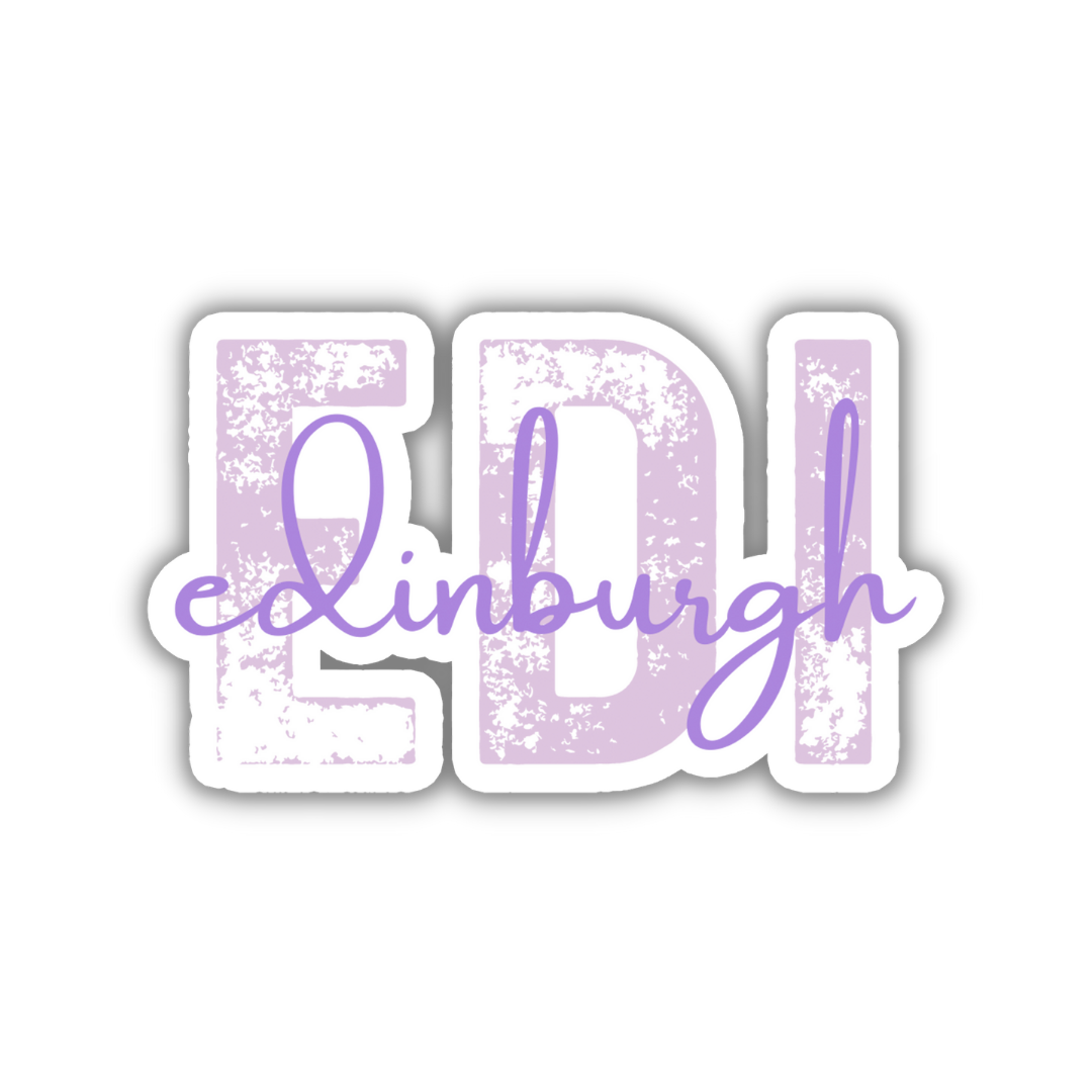 EDI Edinburgh Airport Code Sticker