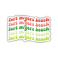 Fort Myers Beach Retro Sticker