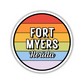 Fort Myers, Florida Circle Sticker