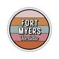 Fort Myers, Florida Circle Sticker