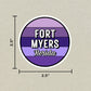Fort Myers, Florida Circle Sticker