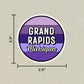 Grand Rapids, Michigan Circle Sticker