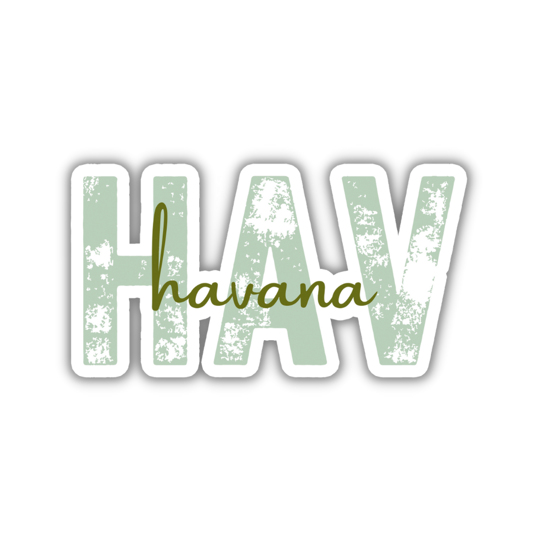 HAV Havana Airport Code Sticker