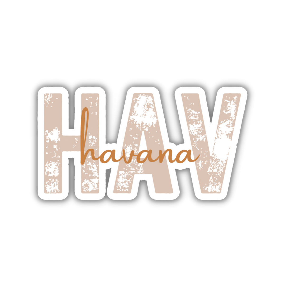 HAV Havana Airport Code Sticker