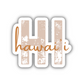 Hawai'i State Code Sticker