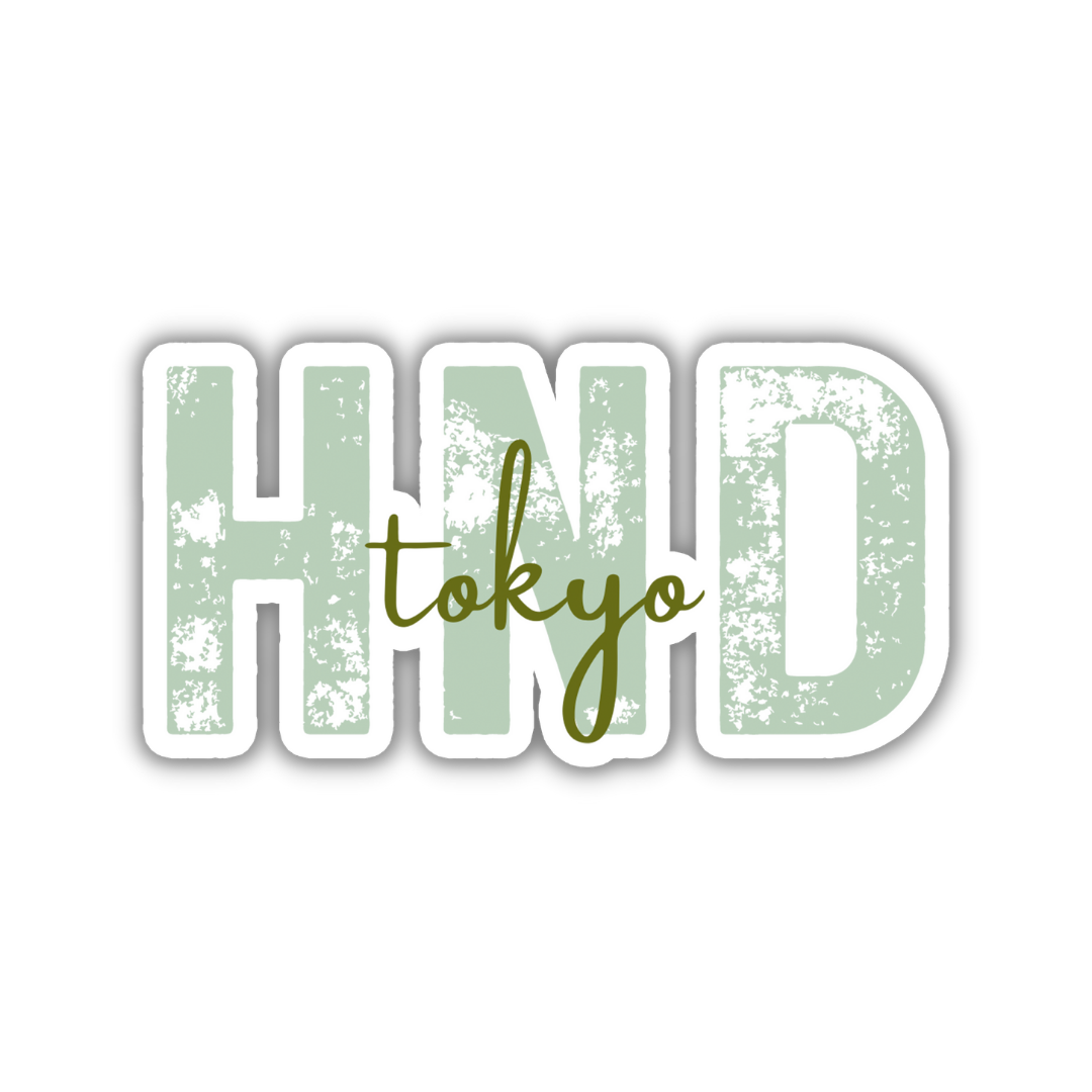 HND Tokyo Airport Code Sticker