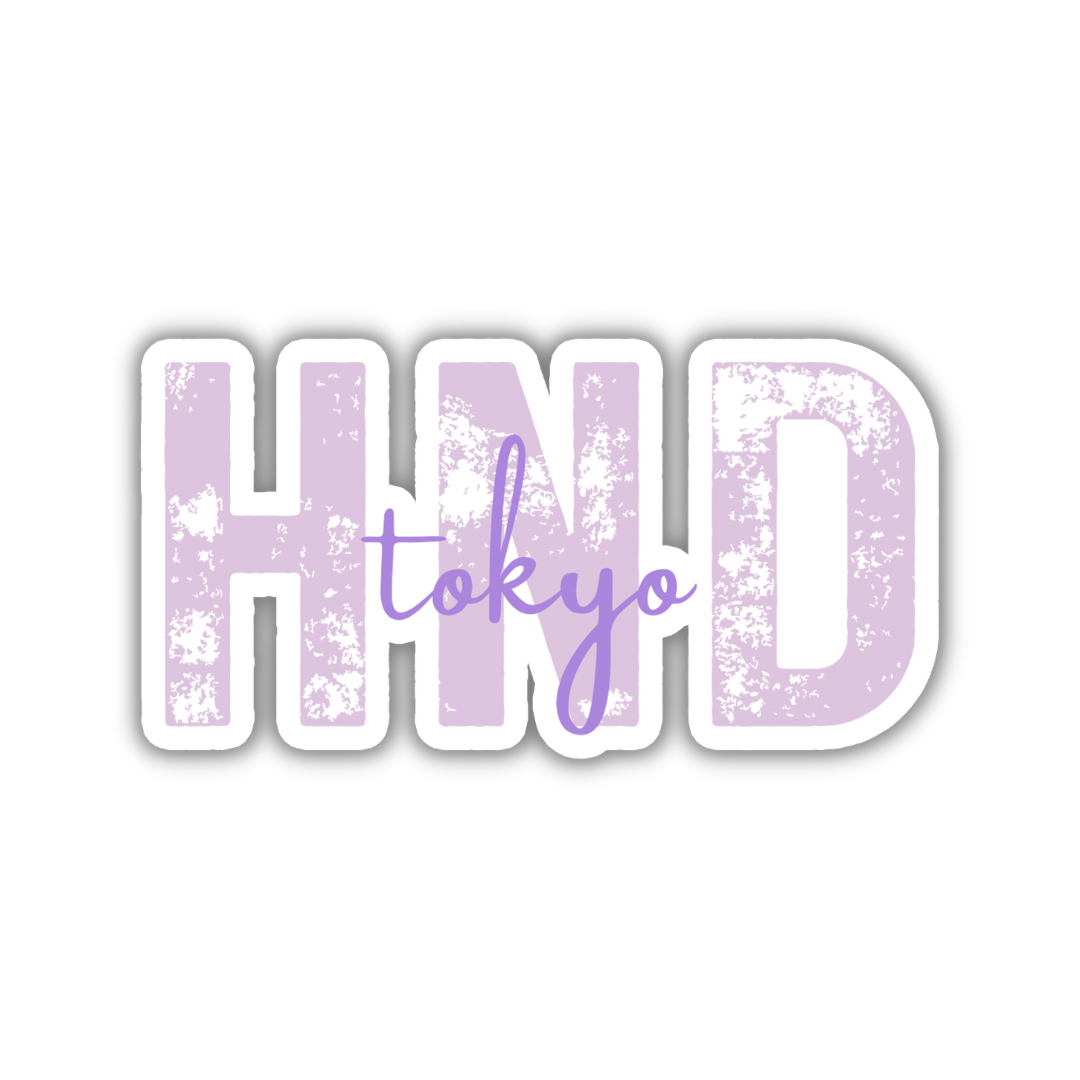 HND Tokyo Airport Code Sticker