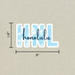 HNL Honolulu Airport Code Sticker