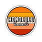 Honolulu, Hawai'i Circle Sticker
