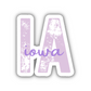 Iowa State Code Sticker