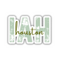 IAH Houston Airport Code Sticker