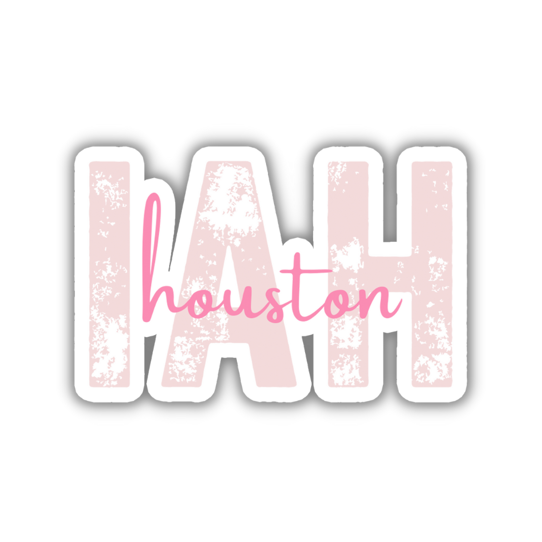 IAH Houston Airport Code Sticker