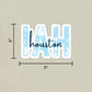 IAH Houston Airport Code Sticker