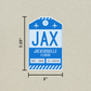 JAX - Vintage Luggage Tag Sticker