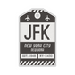 JFK Vintage Luggage Tag Sticker