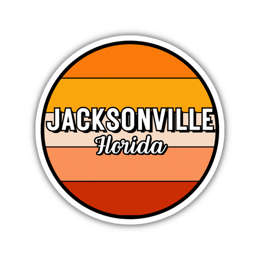 Jacksonville, Florida Circle Sticker