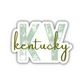 Kentucky State Code Sticker