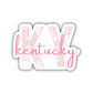 Kentucky State Code Sticker